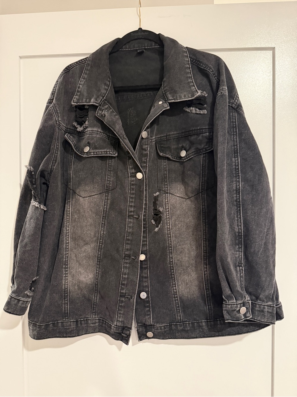 Women’s Distressed Light Denim Jacket